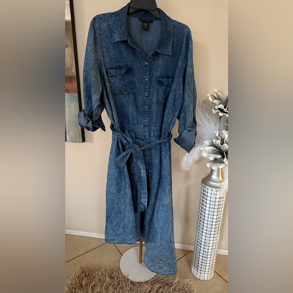 Ashley Stewart Dresses & Skirts - Ashley Stewart Classic Blue Denim Apparel